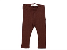 Lil Atelier rum raisin patterned leggings